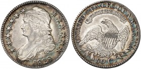 ÜBRIGES AUSLAND. USA. 
½ Dollar 1828, Liberty Capped Bust Type. Cr. 32 schöne Patina, ss - vz