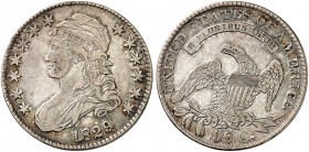 ÜBRIGES AUSLAND. USA. 
½ Dollar 1829, Liberty Capped Bust Type. Cr. 32 ss+