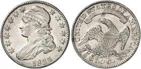 ÜBRIGES AUSLAND. USA. 
½ Dollar 1834, Liberty Capped Bust Type. Cr. 32 ss