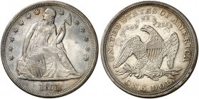 ÜBRIGES AUSLAND. USA. 
1 Dollar 1871, Liberty Seated Type. Yeo. 11a ss - vz