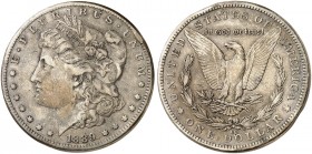 ÜBRIGES AUSLAND. USA. 
1 Dollar 1889 CC, Morgan Type. Yeo. 18 R ! Rdf., ss