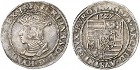 Ferdinand I., 1521-1564. 
Pfundner 1527, Wien. Hahn 34 l. Prägeschäche, ss