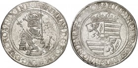 Ferdinand I., 1521-1564. 
Taler o. J. (1529-1530), Joachimstal. Dav. 8040, Voglh. 49 / VII Var. Kr., vz