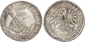 Ferdinand I., 1521-1564. 
Taler zu 72 Kreuzer 1556, Hall. Dav. 8027, Voglh. 48 / II, M. / T. 121 ss