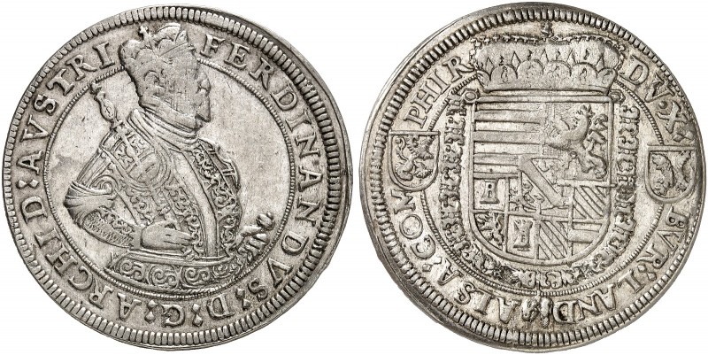 Erzherzog Ferdinand I., 1564-1595. 
Taler o. J., Ensisheim. Dav. 8092, Voglh. 8...
