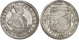 Erzherzog Ferdinand I., 1564-1595. 
Taler o. J., Ensisheim. Dav. 8092, Voglh. 84 / Var. 6, Klemesch 186 vz