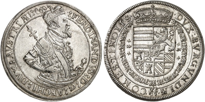Erzherzog Ferdinand I., 1564-1595. 
Taler o. J., Hall. Dav. 8099 A, Voglh. 87 /...