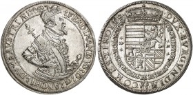 Erzherzog Ferdinand I., 1564-1595. 
Taler o. J., Hall. Dav. 8099 A, Voglh. 87 / Var. 9, M. / T. 279 R ! vz