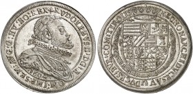 Rudolph II., 1576-1612. 
Taler 1604, Hall. Dav. 3005, Voglh. 96 / III, M. / T. 375 vz - prfr