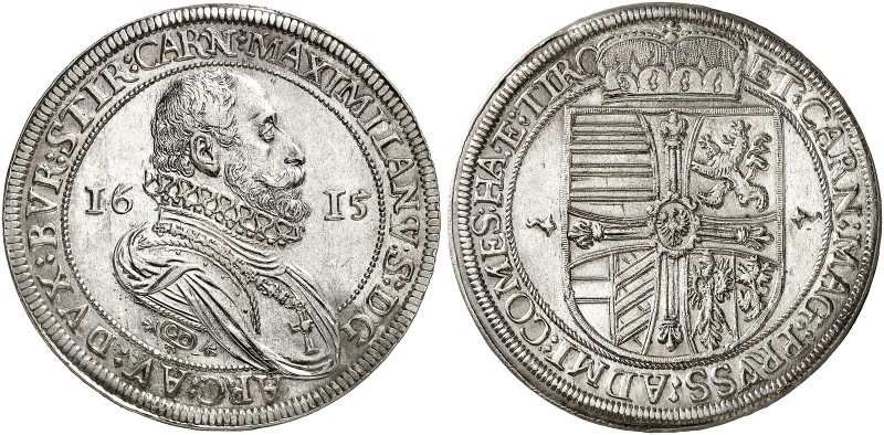 Erzherzog Maximilian, 1612-1618. 
Ein zweites, ähnliches Exemplar. Dav. 3321 A,...