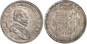 Erzherzog Maximilian, 1612-1618. 
Taler 1617, Hall. Dav. 3323 C, Voglh. 122 / XII, M. / T. 415 Var. Ss+