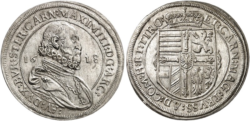 Erzherzog Maximilian, 1612-1618. 
Ein zweites Exemplar. Vz - St