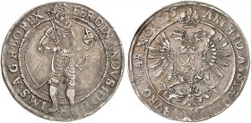 Ferdinand II., 1619-1637. 
½ Taler 1625, Prag. Her. 724, Dietiker 689 ss