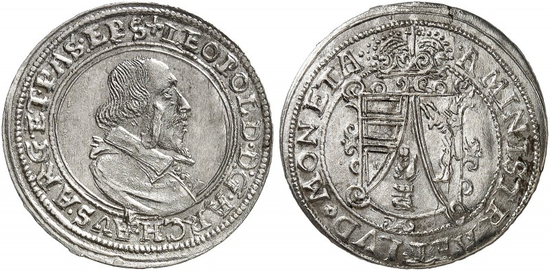 Erzherzog Leopold V., 1619-1632. 
¼ Taler o. J. (1619-1625), Gebweiler. M. / T....