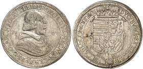 Erzherzog Leopold V., 1619-1632. 
Taler 1620, Hall, mit Stempelfehler CEAETERI. Dav. 3328, Voglh. 175 / I, M. / T. 419 ss