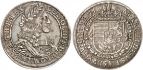 Leopold I., 1657-1705. 
Taler 1668, Hall. Dav. 3240, Voglh. 221 / I, Her. 627, M. / T. 702 ss