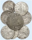 Leopold I., 1657-1705. 
Lot von 9 Stück: 3 Kreuzer 1670, 1681, 1682 (2x), 1689 (2x), 1690, 1691, 6 Kreuzer 1694, Hall. Meist ss, vz