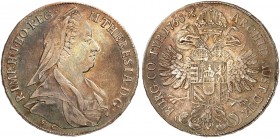 Maria Theresia, 1740-1780. 
½ Taler 1768, Günzburg. Her. 676, Eypelt. 202 ss
