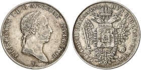 Franz II. (I.), 1792-1835. 
½ Scudo 1822, Venedig. Her. 569 f. ss