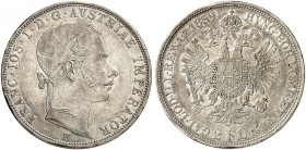 Franz Joseph I., 1848-1916. 
Doppelgulden 1859, Kremnitz. Thun 454, Dav. 22, Her. 491 f. vz