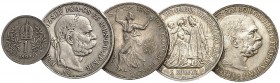 Lot. 
Lot von 63 Stück: Jahrgangssammlung der Kronenwährung ab 1892. 1 Heller (3x), 2 Heller (12x), 10 Heller (8x), 20 Heller (4x), 1 Kreuzer (19x, u...