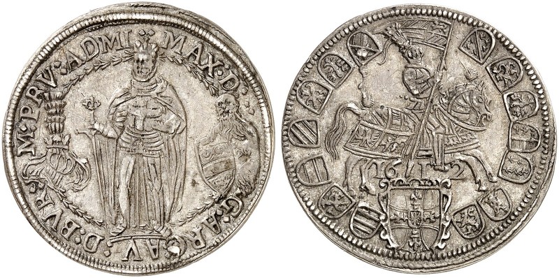 DEUTSCHER ORDEN. Maximilian I., Erzherzog von Österreich, 1590-1618. 
¼ Taler 1...