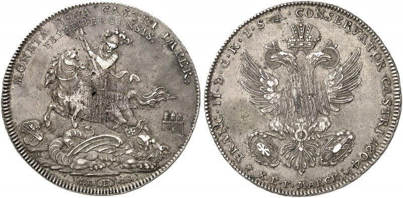 FRIEDBERG. - Reichsburg. Johann Maria Rudolph, 1777-1805. 
Konventionstaler 180...