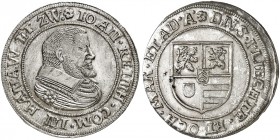 HANAU - LICHTENBERG. Johann Reinhard I., 1599-1625. 
Teston o. J., Wörth-sur-Sauer. Suchier 330 vz - prfr
