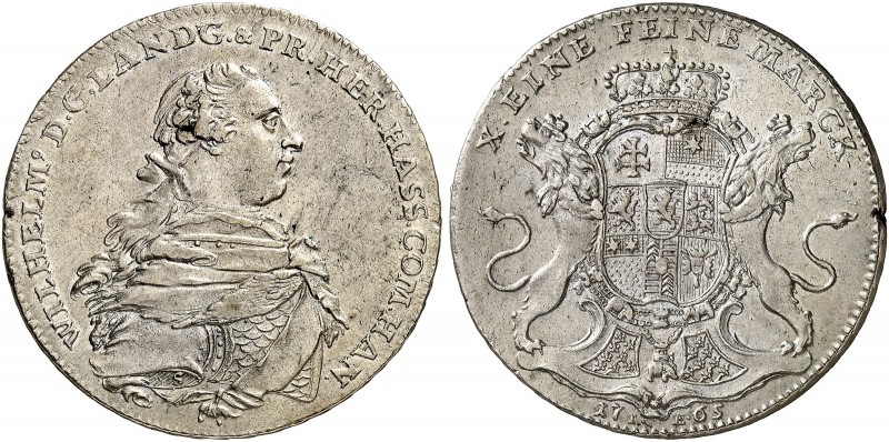 HANAU - MÜNZENBERG. Wilhelm IX. Von Hessen-Kassel, 1760-1785. 
Konventionstaler...