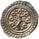 LINDAU. - Abtei. 
Brakteat (um 1190). Linde mit sieben Blättern und sechzehn Blüten. Berger 2519, Slg. Bonh. 1824, Klein / Ulmer 84 vz