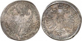NÜRNBERG. - Stadt. 
Taler 1636, mit Titel Ferdinand II. Dav. 5654, Kellner 250, Slg. Erl. - ss+
