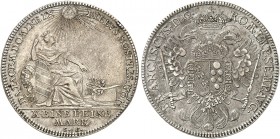 NÜRNBERG. - Stadt. 
Konventionstaler 1761, mit Titel Franz I., „Friedenswunsch“. Dav. 2487, Kellner 339, Slg. Erl. 712 ss+
