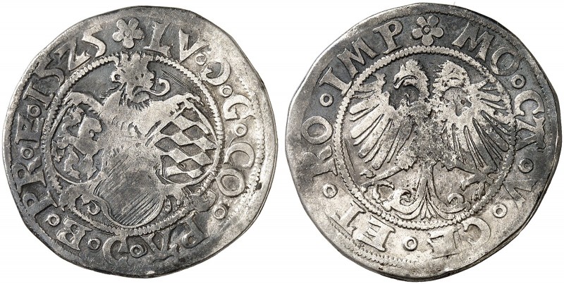 PFALZ. - Alte Kurlinie. Ludwig V., „der Friedfertige“, 1508-1544. 
¼ Taler 1525...