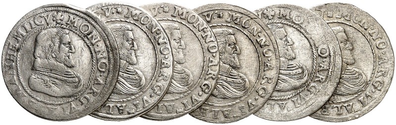 PFALZ. - Kurlinie zu Simmern. Friedrich IV., 1592-1610. 
Lot von 6 Stück, wie v...