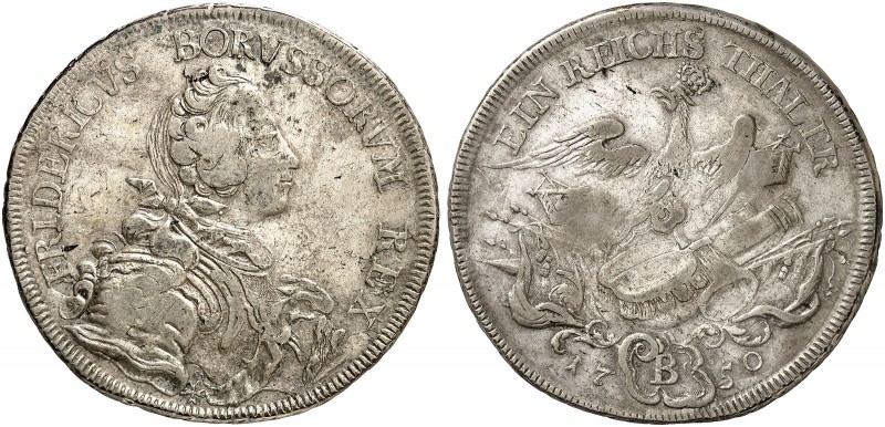 PREUSSEN. Friedrich II., „der Große“, 1740-1786. 
Taler 1750, Breslau. Dav. 258...