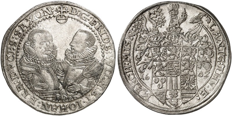 SACHSEN - WEIMAR. Friedrich Wilhelm I. und Johann III., 1573-1602. 
Taler 1602,...