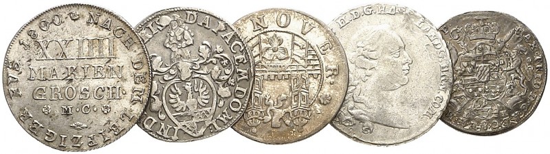 Lot von 10 Stück: Braunschweig-Wolfenbüttel, 24 Mariengroschen 1800, Hannover, 1...