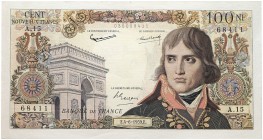 AUSLAND. FRANKREICH. 
100 NF = Nouveaux Francs 4. 6. 1959. Pi. 144a kassenfrisch