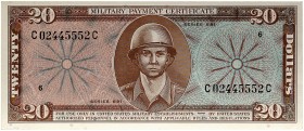 AUSLAND. USA. Military Payment Certificates. 
Lot von 14 Scheinen: 5 Cents (2x), 10 Cents (2x), 25 Cents, 50 Cents, 1 Dollar, 5, 10 (3x), 20 Dollars ...