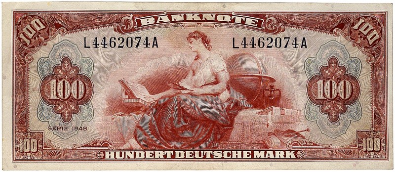 DEUTSCHLAND. BUNDESREPUBLIK DEUTSCHLAND. 
Ein fünftes Exemplar. L. gebraucht