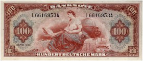 DEUTSCHLAND. BUNDESREPUBLIK DEUTSCHLAND. 
Lot von 2 Scheinen, wie vorher. Gebraucht