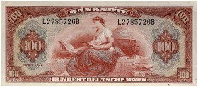 DEUTSCHLAND. BUNDESREPUBLIK DEUTSCHLAND. 
Lot von 2 Scheinen, wie vorher. Serie L/A, L/B. l. stärker gebraucht