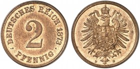 J. 2, EPA 11 
2 Pfennig 1873 D. EA, vz - St