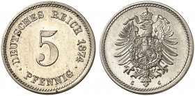 J. 3, EPA 17 
5 Pfennig 1874 C. St