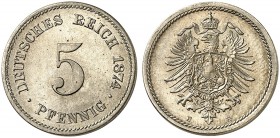 J. 3, EPA 17 
5 Pfennig 1874 E. St