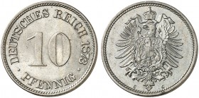 J. 4, EPA 27 
10 Pfennig 1873 C. St