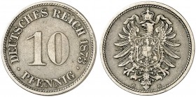 J. 4, EPA 27 
10 Pfennig 1873 H. ss