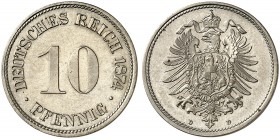 J. 4, EPA 27 
10 Pfennig 1874 D. f. St
