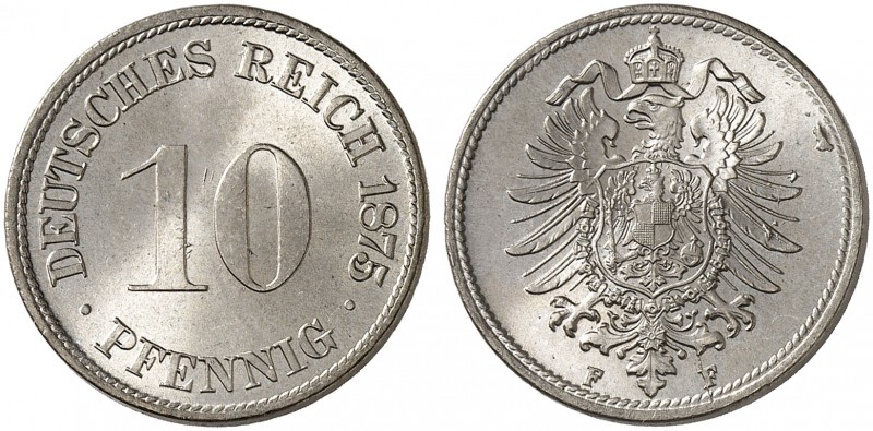 J. 4, EPA 27 
10 Pfennig 1875 F. winz. Kr., St