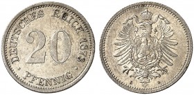 J. 5, EPA 40 
20 Pfennig 1873 H. RR ! vz+